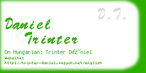 daniel trinter business card